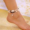 Bohemian Multilayer Rice Bead & Shell Anklet Set