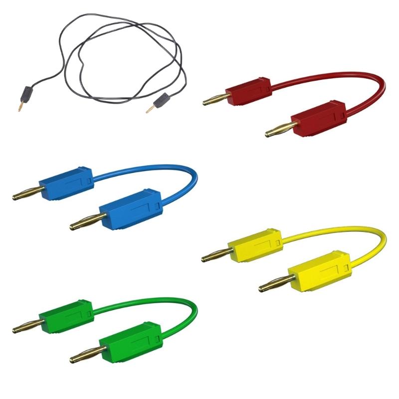 Gold Plate Banana Plugs Test Leads with 2mm Layer Lift Corrosion Resist for High Current 10amp 600V Electrical Testing
