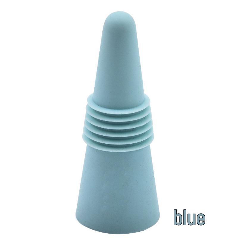 Colorful Silicone Wine Stopper Set - 4-Piece Vacuum & Fresh-Keeping Bottle Sealers