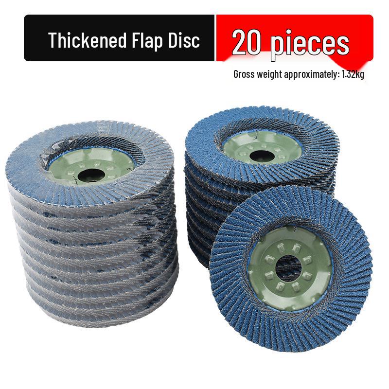 Iron Cap Blue Sand Sanding Cloth Wheel for Grinding & Polishing Metal, Stainless Steel, & Wood with Angle Grinder