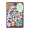 Midori Designphil Yuru Log B6 Dot Grid Notebook, Coffee Shop Pattern, 80 Pages, Thread-Stitch Binding, 15401006