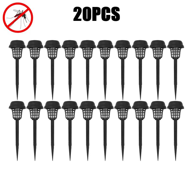 Solar Mosquito Killer Lamp Home Garden Waterproof Mosquito Repeller Outdoor Camping Electric Mosquito Artifact Lighting Lamps