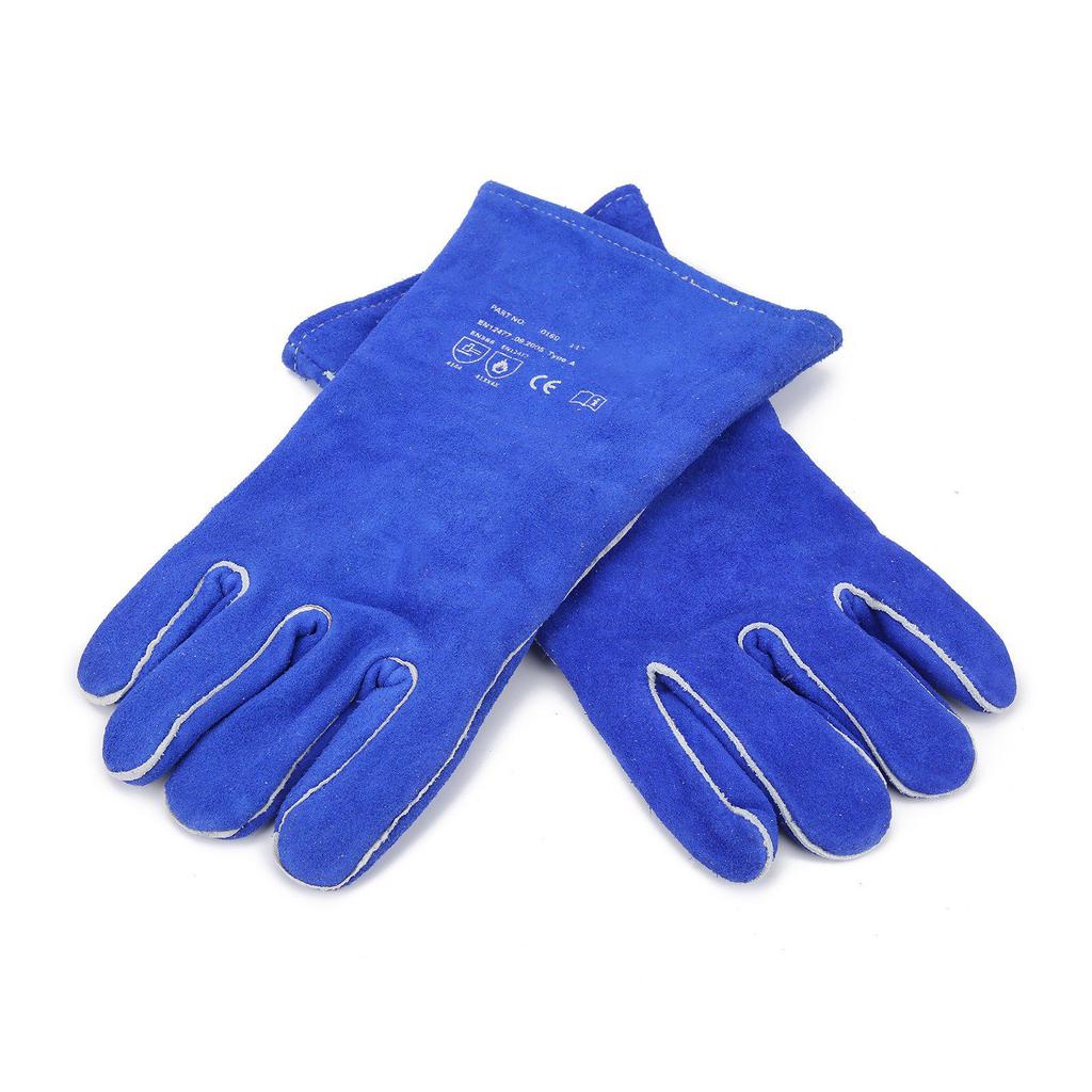 1 Pair Welding Gloves Heat Resistant Breathable Hands Protection for Barbecue Grilling Cooking Kitchen