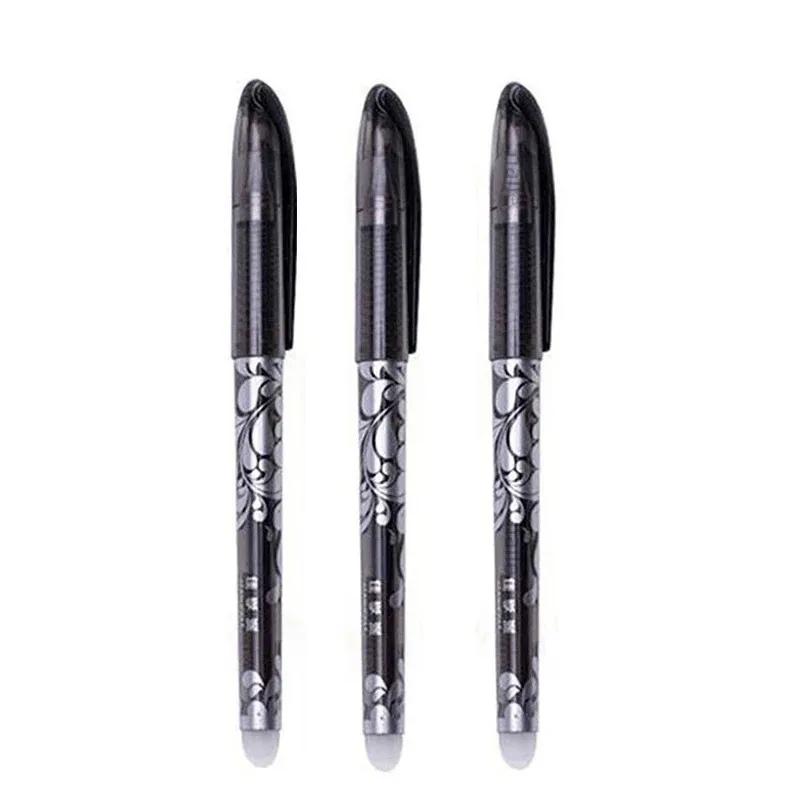 3-28 ks Smazatelná pera 0,5 mm Náplň Omyvatelná Rukojeť Modrý/Černý Inkoust Gelové Pero pro Školní Kancelářské Psací Potřeby