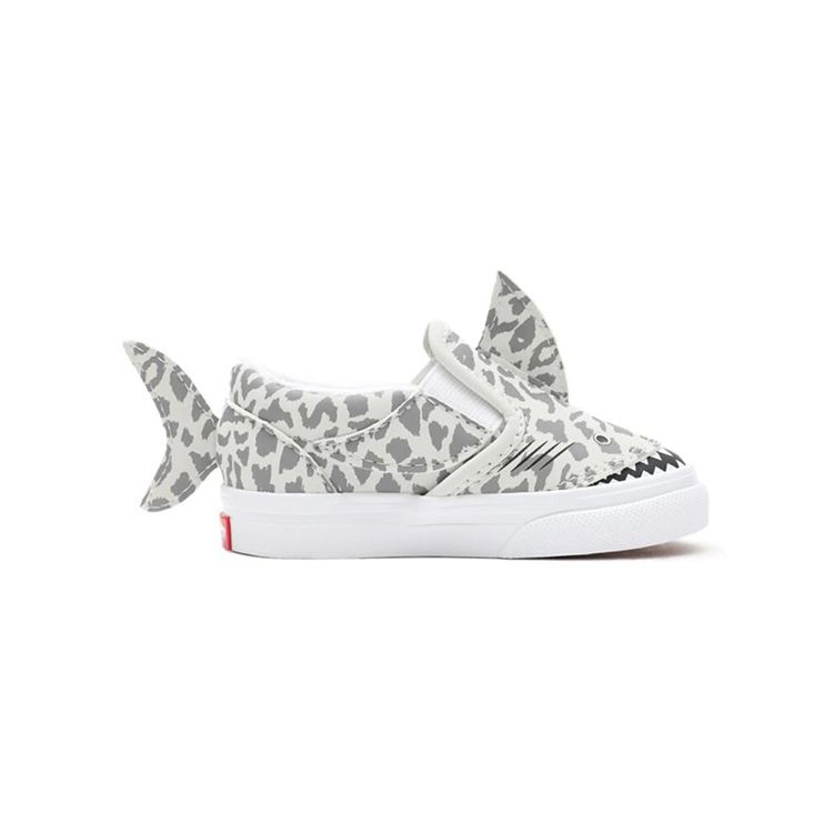 Vans Slip-On 5 Toddler Leopard Shark Baby Sneakers Grey VN0A5DXG3WQ