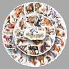 50pcs Ink Wash Style Horse Stickers: Creative Watercolor Graffiti Decoration Set