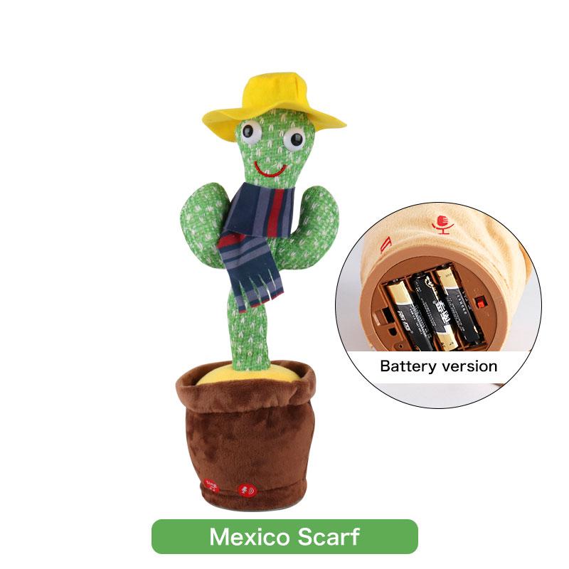 2023 the Most Popular Children Plush Toys Singing Dancing Funny Shakeology Stuffed Dancing Cactus Plush Electric Toys