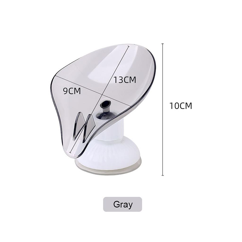 Soap Dish Holder with Suction Cup, Soap Saver Box for Shower Bathroom Kitchen