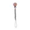 Beech Wood Chew Silicone Bead Pacifier Clips Dummy Chain Holder Newborn Soother Chains Nipple Holder Baby Teething Toys Gifts