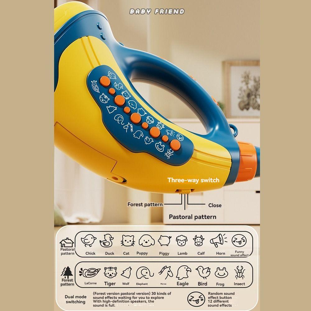 Interactive Animals Rally Horn Toys 30-Sound Lung Capacity Exerciser  Toddler Educational