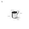 1Pieces 304 Stainless Steel Mini Milk Jugs Pointed Flower Jar Durable Small Milk Jigger Coffee Tool Outdoor Tableware