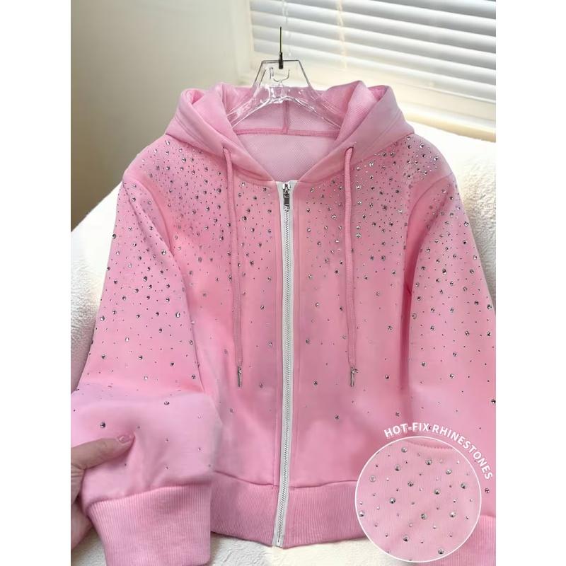 Felpa con cappuccio e cerniera da donna, stampa 3D, maniche lunghe, stile sportivo casual