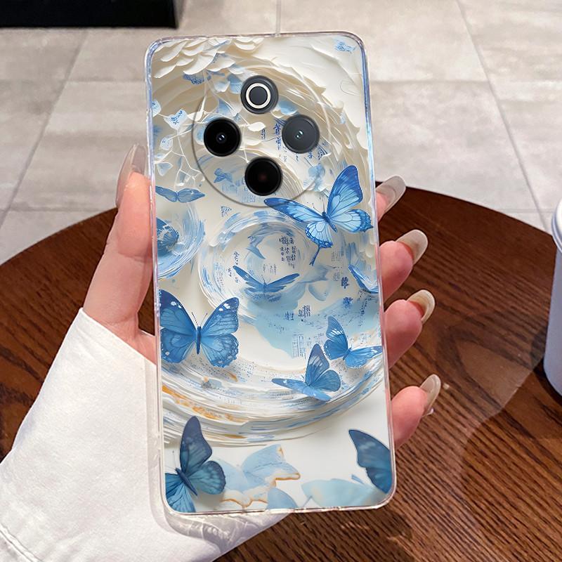 Jelly Casing For Vivo Y300 Pro Y300 Pro+ T4 Capa Clear Silicone Soft TPU Back Cover For Vivo IQOO Z10 Cute Rabbit Cat Phone Case