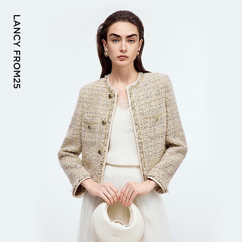 

Langzi Tweed Tassel Short Wool Jacket XL