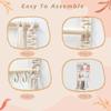 Baby Bow Hanger Beech Wood Hair Bow Hanger Decorative Space-Saving Clip Hangable Storage Rack For Headband Closet Dorm Vanity