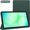 Silikonowe Etui do Samsung Galaxy Tab A9/A11 8,7 cala SM-X110 X130, Smukłe Etui z Klapką i Trójwarstwowym Stojakiem, Wsparcie Automatycznego Uśpienia/Wybudzania
