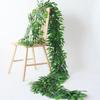 Artificial Foliage Silk Willow Greenery Garlands DIY Plastic Artificial Leaves Vine 180cm Flexible Artificial Plant Vine