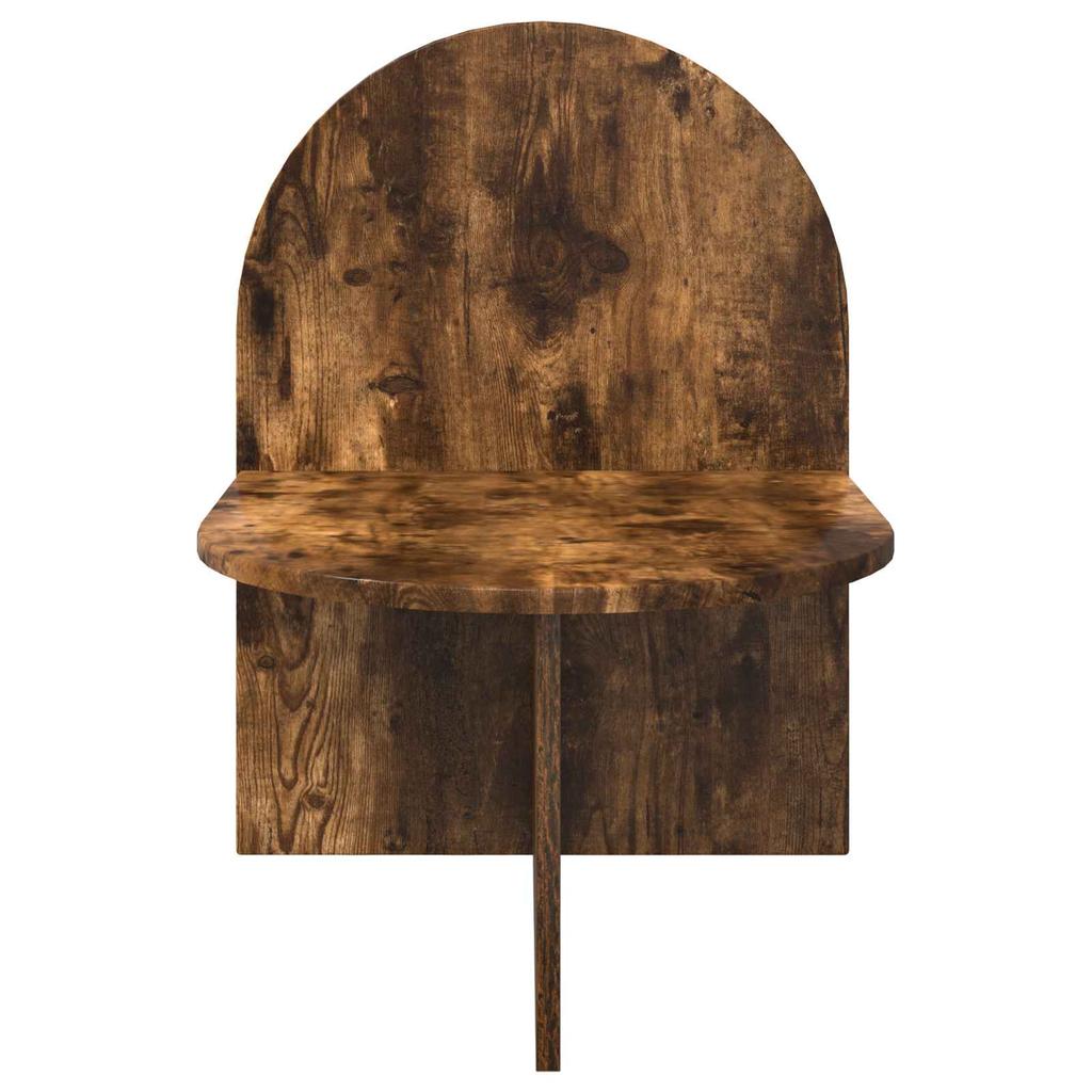 Nightstand Smoked Oak 48 X 49 X 65 Cm Engineered Wood