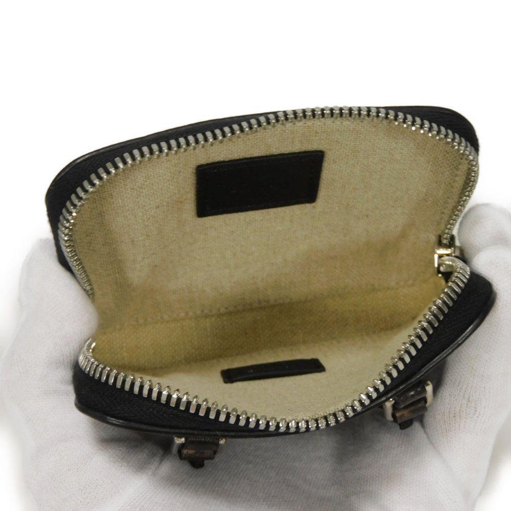 Used Anjou Nano Scritto Leather Pouch 11828 7922 Mini Body Bag/Waist Bag Calligraphy Cacao Men's from Japan AUTHENTIC