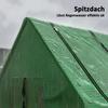 Portable Small Polytunnel, Mini Greenhouse with Mesh Windows for Indoor and Outdoor, 240x90x90cm, Green