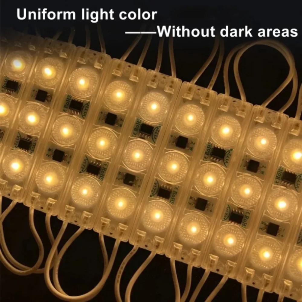 Módulo LED de Alto Brillo 60LEDs 220V Tira de Luz COB Plegable Impermeable Retroiluminación Banner de Tienda Carácter Luminoso Decoración Exterior