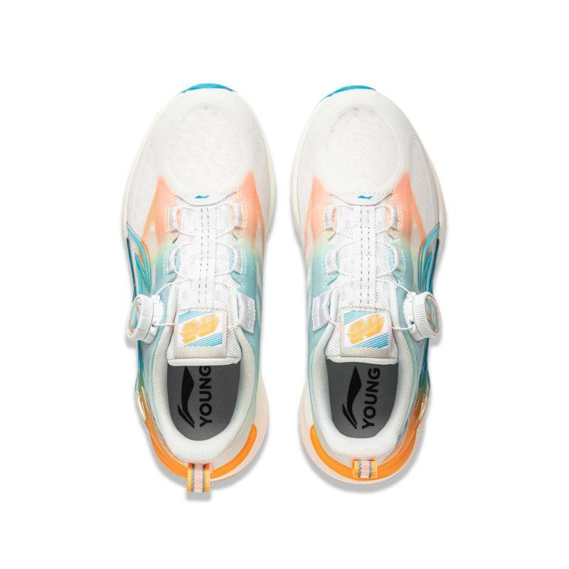 Li Ning Kinder Cloud Light Foam Synthetikleder Bequem Stoßdämpfung Atmungsaktiv Unterstützung Low Top Laufschuhe Kinder Laufschuhe YKFU020-9