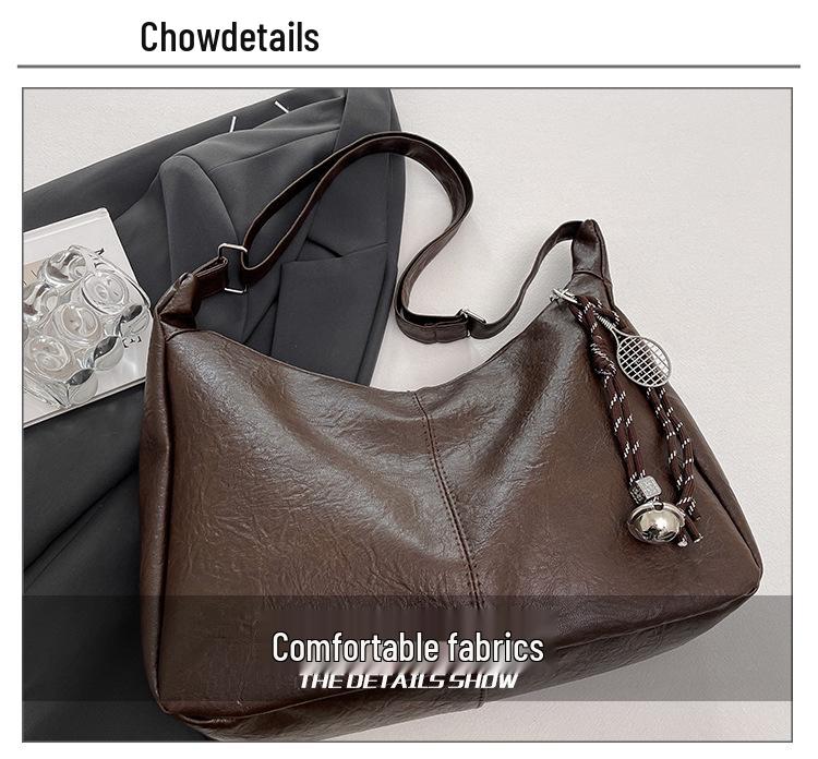 Women's Large Capacity Autumn Fashion Shoulder Crossbody Bag - High-Quality Texture, Versatile Dumpling Design