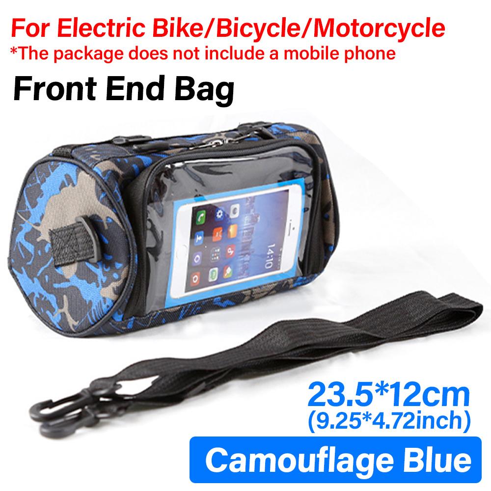 

Black/red/blue Electric Car Bag Storage Bag Electric Car Bag Front Suspension Transparent Waterproof Mobile Phone Bag