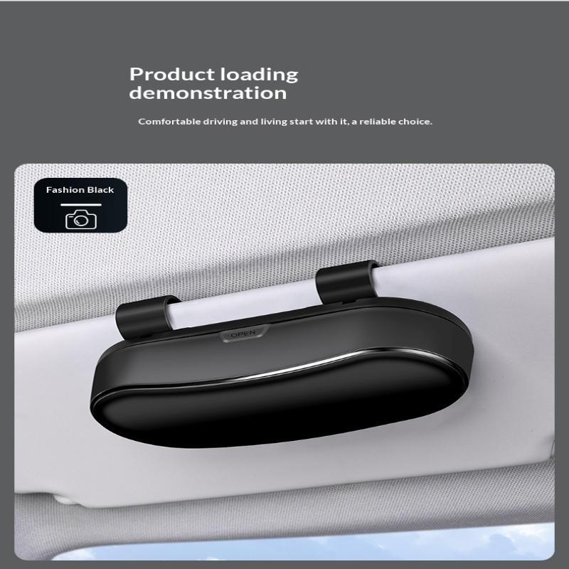 Cutie Ochelari Auto Suport Portabil Ochelari de Soare Auto Suport Ochelari de Condus Carcasă Ochelari Cutie Depozitare Multifuncțională Parasolar