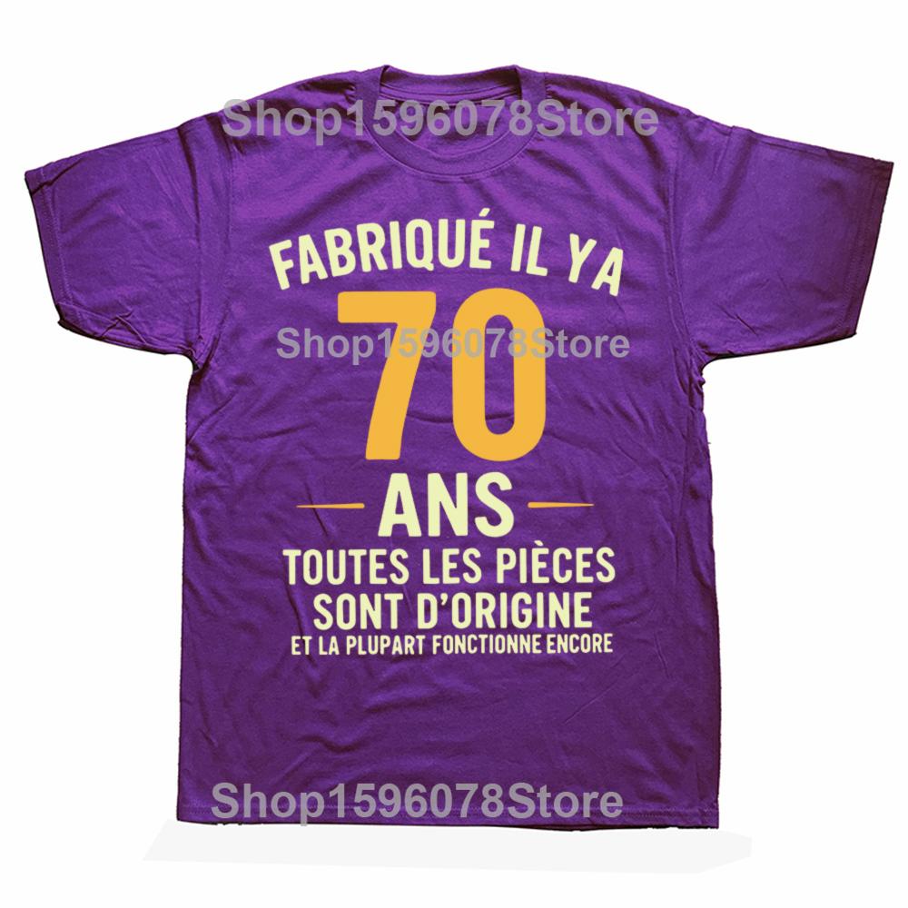 

70th Birthday T Shirt Retro French Humor Birthday 1955 Gift Tshirt For Men Women 100 Cotton Soft Unisex Oneck Tee Tops 4XL