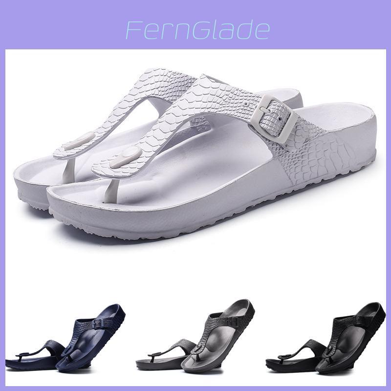 Men's Non-slip Flip Flops Sandals With Soft Sole And Convertible Heel Strap