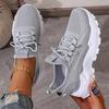 Fashion Red Sneakers Slip On Flying Shoes Women Breathable Mesh Platform Sneakers Outdoor Tennis Shoes Spring Fashion Thick Sole Shoes