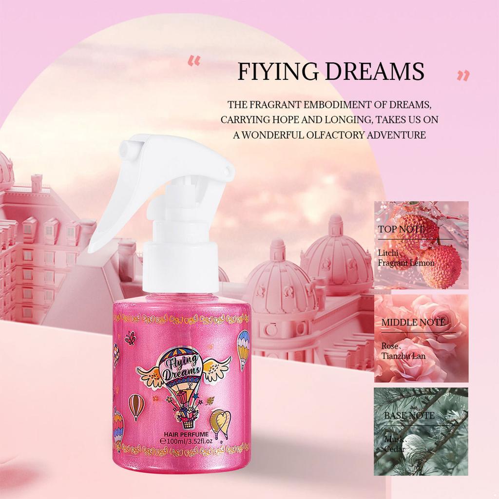 Refreshing Perfume Spray for Women Men - Long Lasting Fragrance Mist Suitable for Body Hair and Clothing