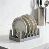 Draining Pot Lid Holder 6-Tier Spoon Holder Multi-Purpose Cutting Board Rack  Cabinet Storage