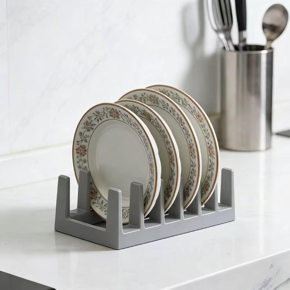 Draining Pot Lid Holder 6-Tier Spoon Holder Multi-Purpose Cutting Board Rack  Cabinet Storage