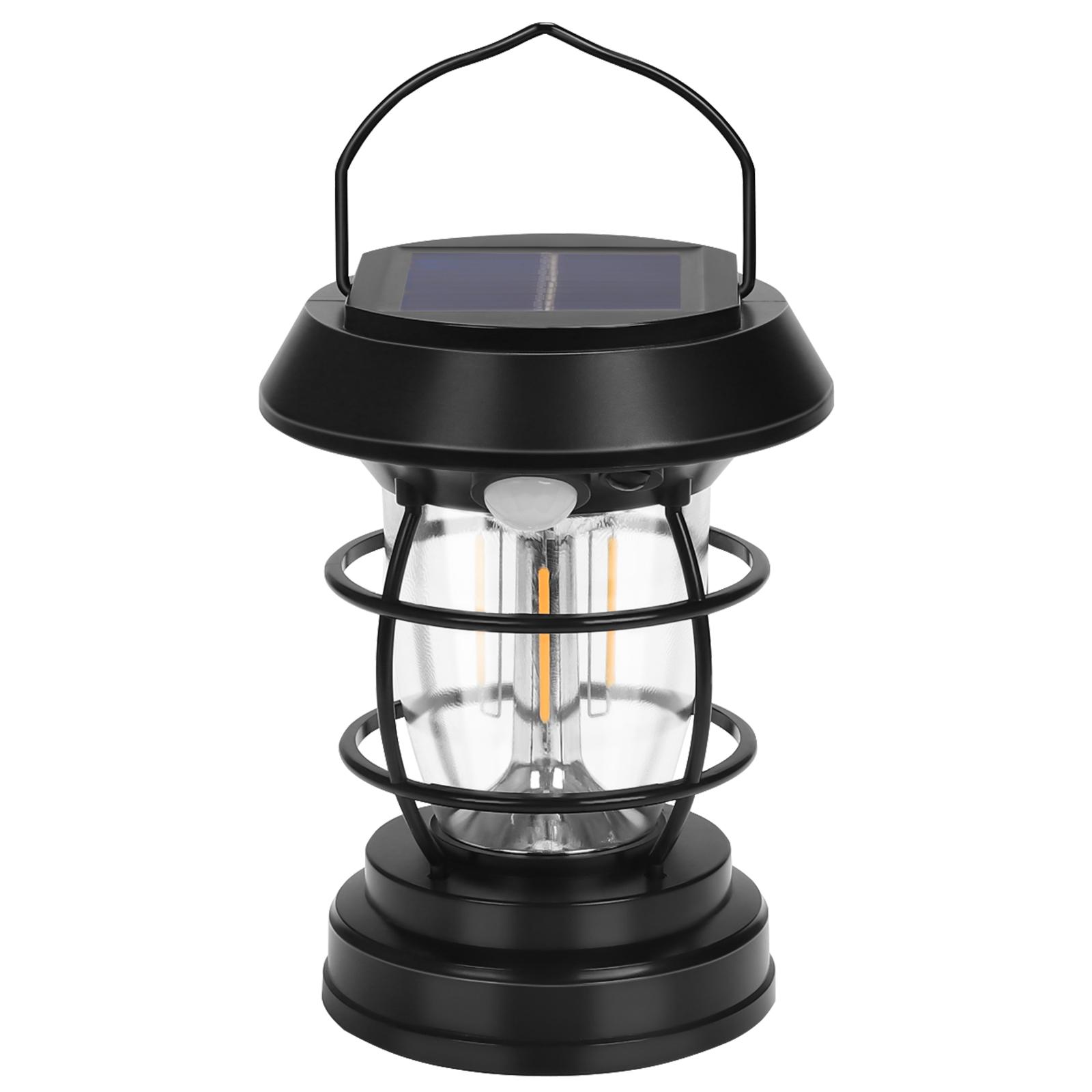 

Vintage Waterproof Camping Lantern - Portable Outdoor Lighting for Tent/Garden/Lawn, Retro Decorative Solar Path Light 1 Pack