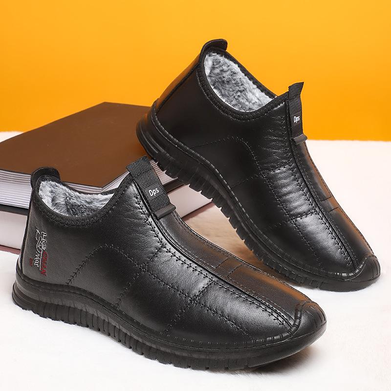 

Cotton shoes men s polyurethane men s shoes large size warm short boots light mouth comfortable cotton boots piled thickened boots men s 44