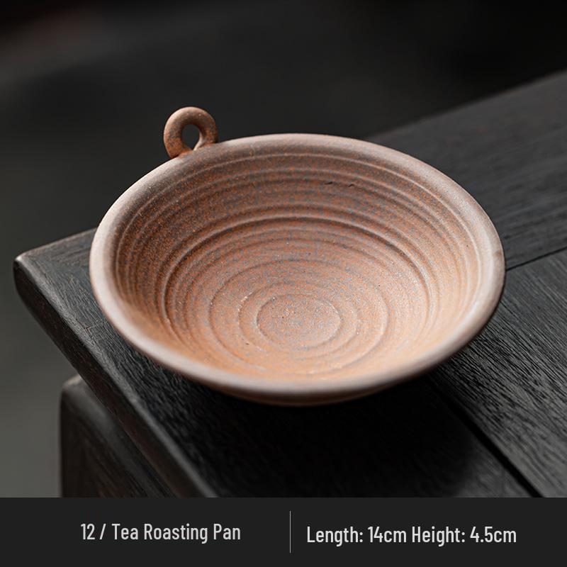 Coarse Pottery Candle and Tea Warmer with Aroma Diffuser - Roasted Orange