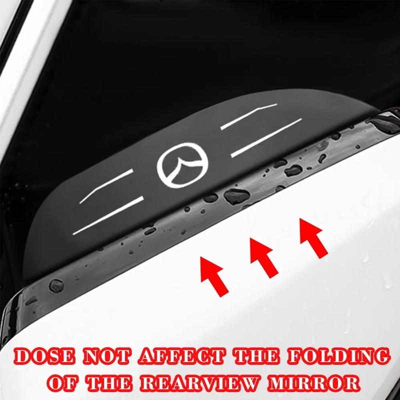 2 Pezzi Copri Visiera Parasole Pioggia Specchietto Retrovisore Auto Accessori Auto Per Mazda 2 3 4 5 6 7 8 323 626 CX3 CX5 CX7 CX9 RX8 MX3 MX5