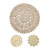 Cup Coaster Flower-shaped Hear Resistant Straw Handmade Woven Exquisite Table Cup Mats for Home