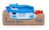 Green Toys Paddle Boat BlueGray - Pretend Play, Motor Skills, Kids Bath Toy, Floating Pouring Vehicle, BPA-Free, Phthalate-Free PVC, Dishwasher Safe,