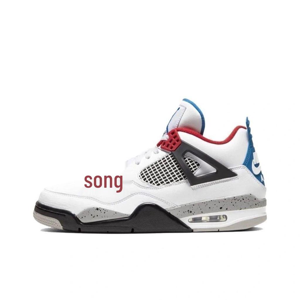 AJ4 Sports Basketball Shoes - White Cement, Oreo, Midnight Blue, Unisex