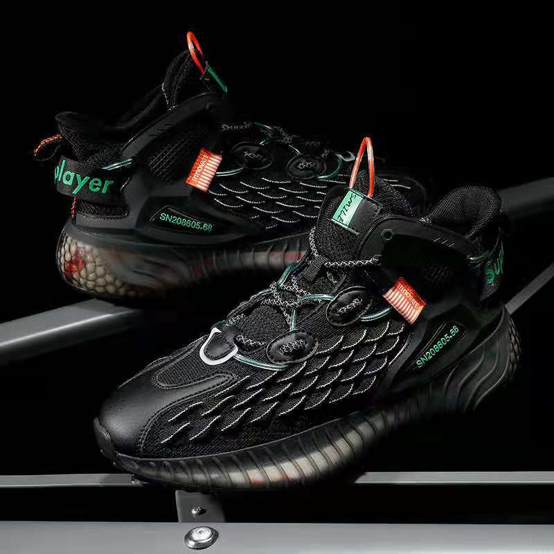 New Men's Shoes Sports Casual Shoes Coconut Shoes Breathable Running Shoes Popcorn Sole Fashion