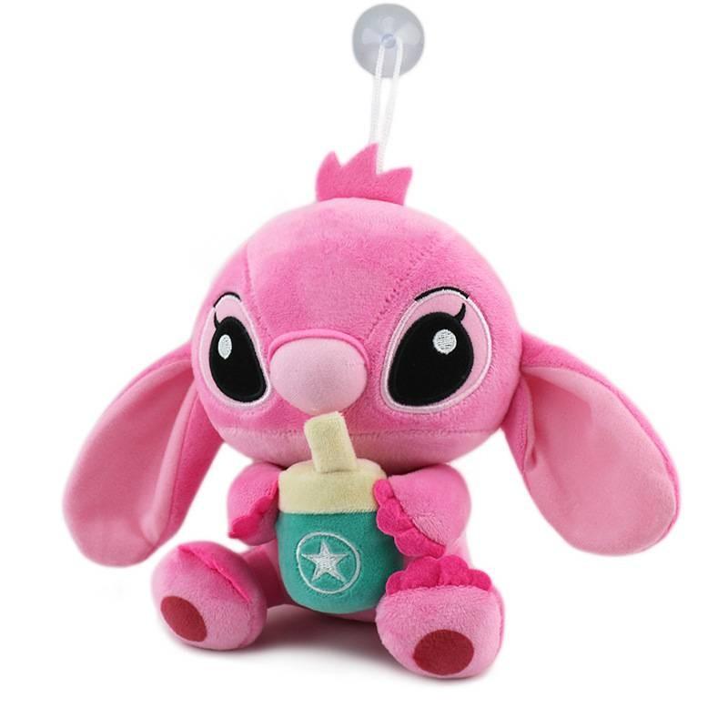 Entzückendes und weiches Stitch Plüschtier für Paare im kreativen Geschenkdesign in Blau- und Rosatönen