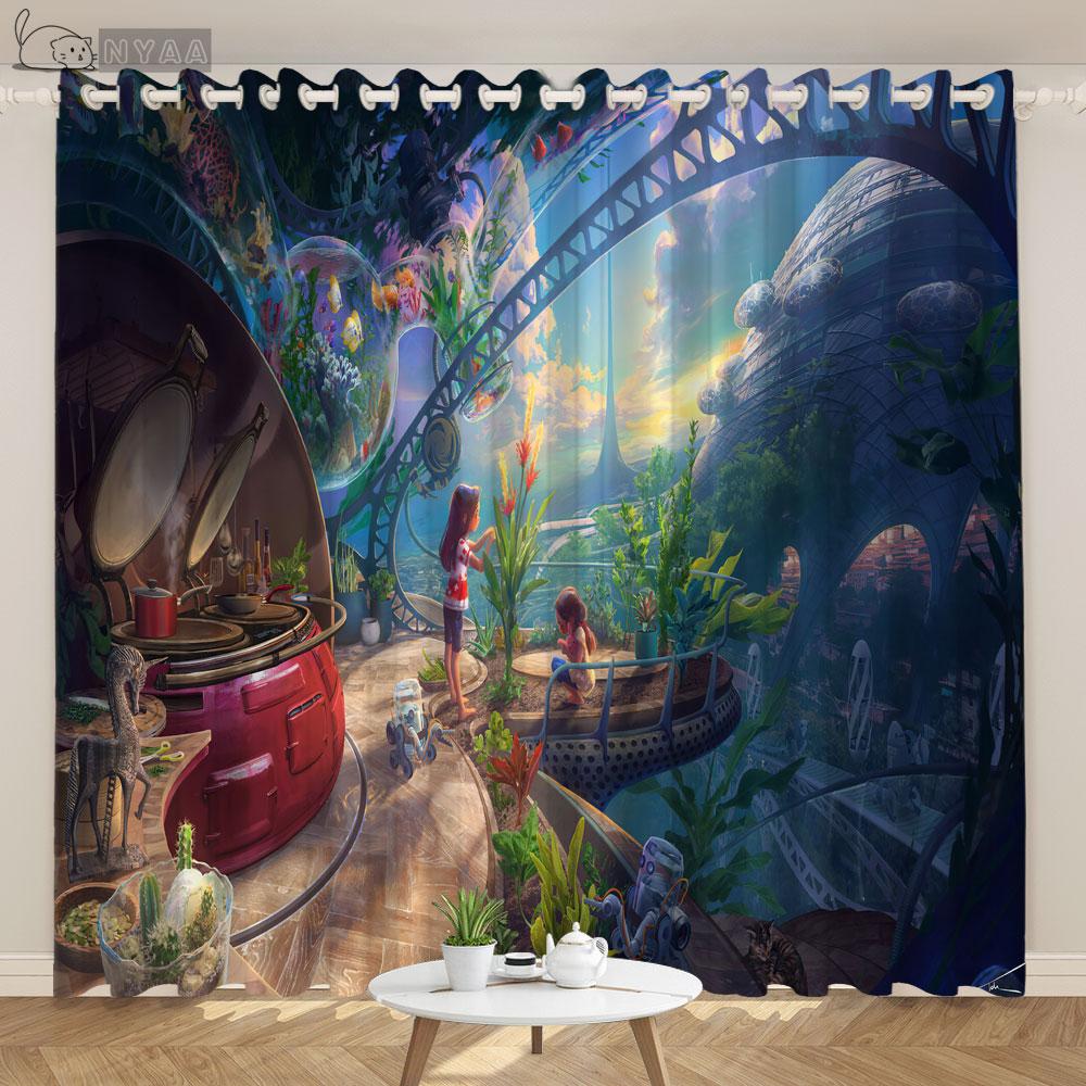 Závěsy do princeznovského hradu pro děti, dívčí závěsy do ložnice, okenní závěsy, kuchyňské závěsy, závěsy do pracovny, okenní závěsy do obývacího pokoje