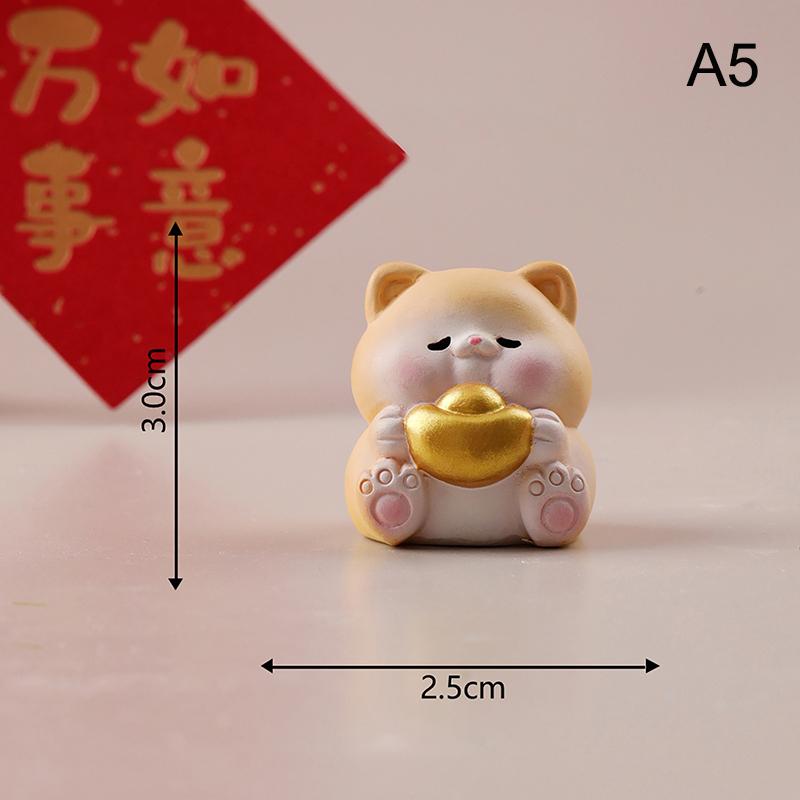 Mini Cute Animals Figurine Animal Model Moss Micro Landscape Home Decor Miniature Fairy Garden Decoration Accessories