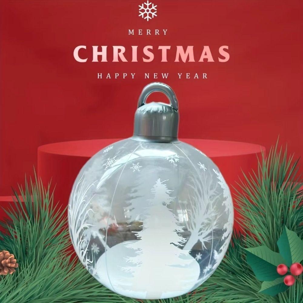 Giant Inflatable Christmas Ball Hanging Ornaments Christmas Balloons Party Supplies