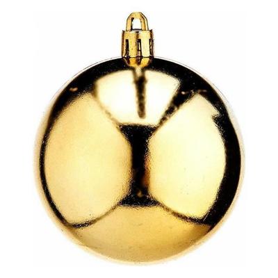 Christmas Baubles - Unspecified - Ø 7 Cm - Golden - PVC - Festive Decoration