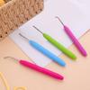 Colorful Loomed Knit Hook Crochet Hooks with Ergonomical Handle Knitting Accessories Multifunctional Knitting Loomed Hook