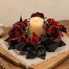 Künstlicher Blumen- und Beeren-Kerzenständer-Kranz Dekorativer Aromaflaschen-Kranz Hotel